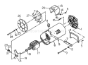 Part Location Diagram of 68397A Generac Rotor asy 4kw 8870-0
